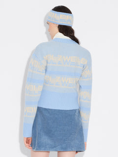 Ski Cropped Crew - Lt. Blue
