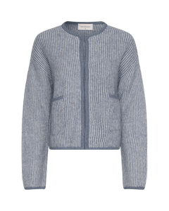 Eliza Nenaya Cardigan Stp - V Indigo Egret