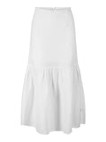 Vida Linen Skirt - White