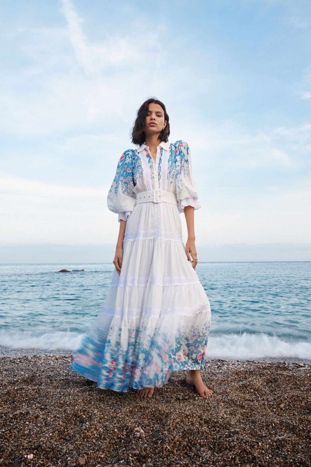 cotton slub maxi dress Organic Cotton Soft-Slub Essential Easy Muscle Tee Maxi Dress in Multi
