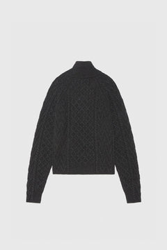 Henri Aran Knit Jumper - Brown