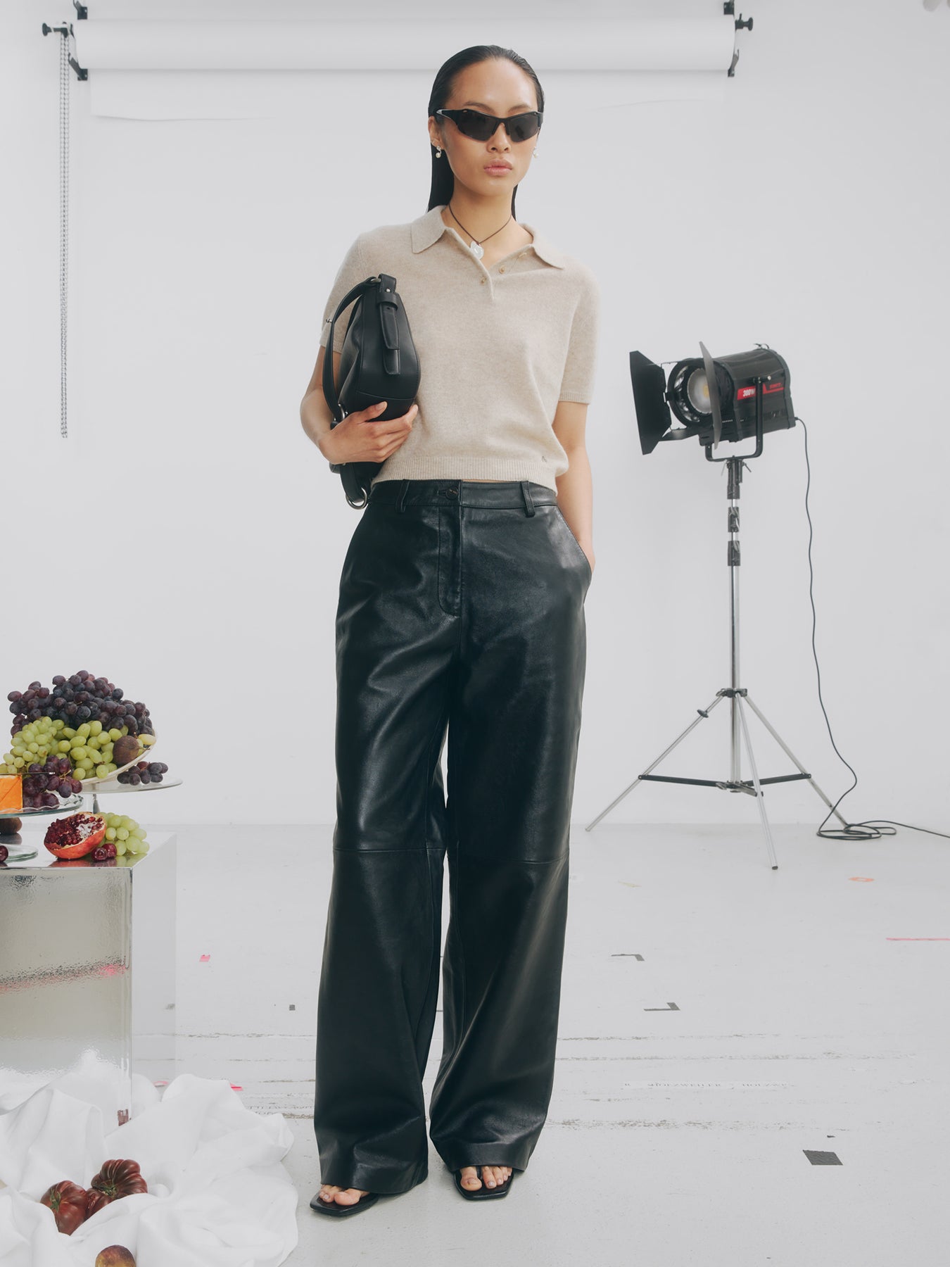 Cashmere Short Sleeve Polo - Ecru