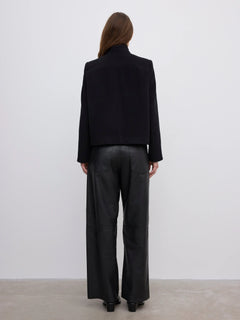 Short Curved Jacket - Black