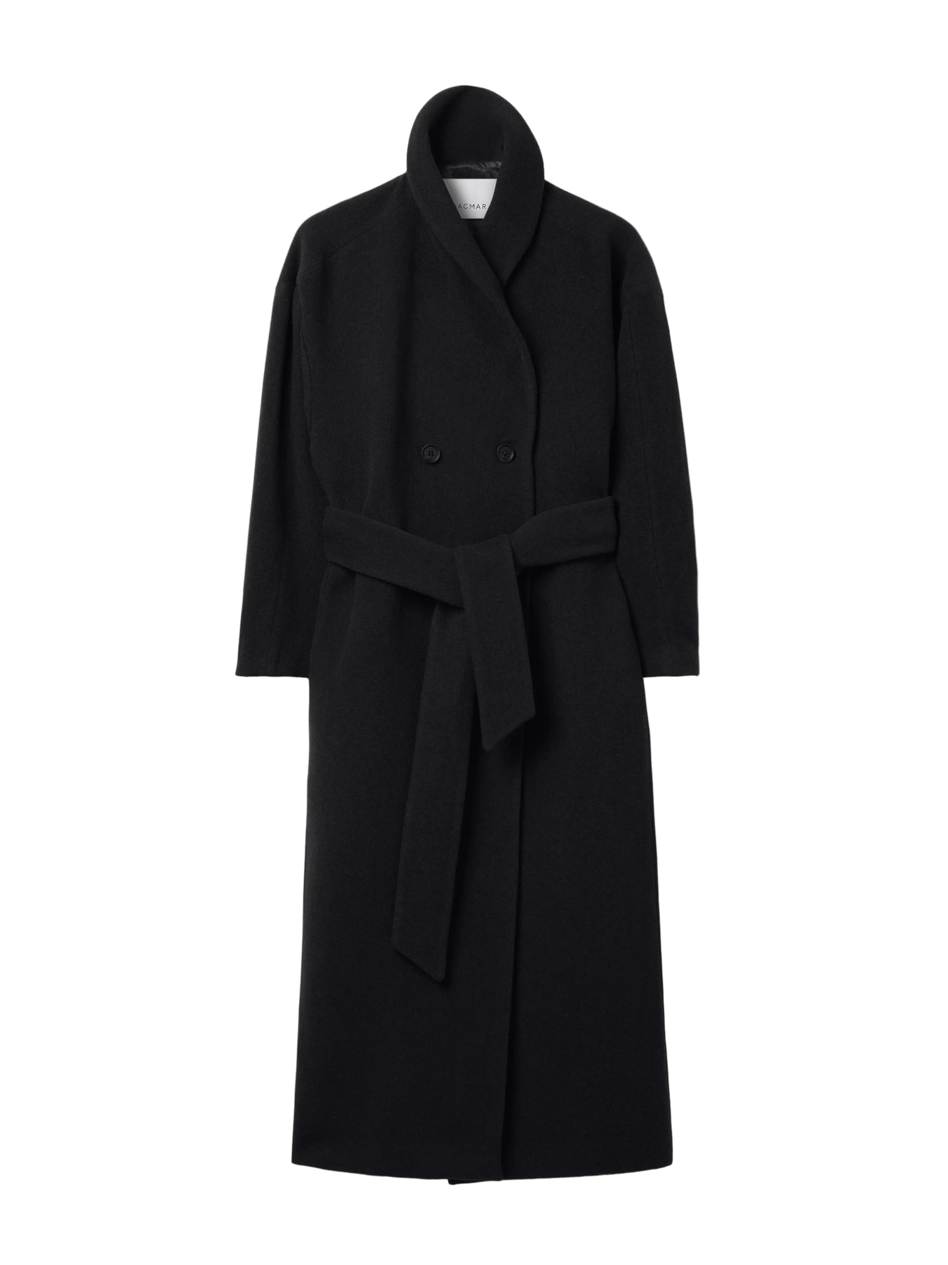 Relaxed Wool Coat - Black