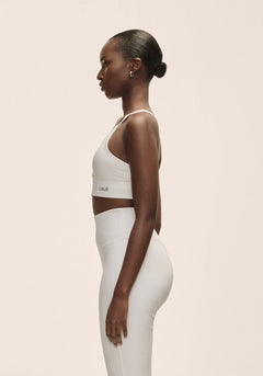 Wrap Sports Bra - White