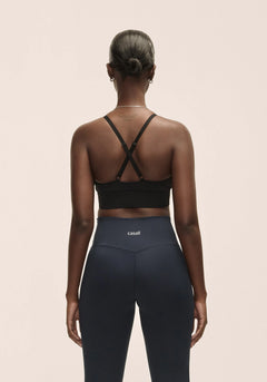 Wrap Sports Bra - Black