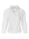 Vivienne Linen Blouse - White