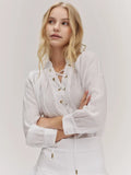 Vivienne Linen Blouse - White