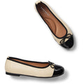 Lucy - Beige/Black Patent