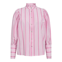 Tessiecc Stripe Puff Shirt - Bubblegum