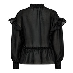 Moniquecc Frill Blouse - Black