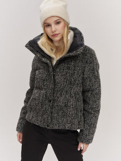 Indie Tweed Jacket - White/Black