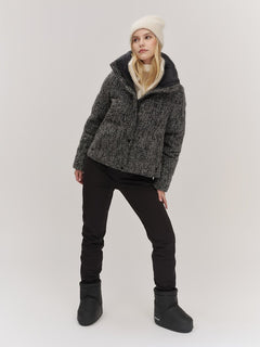 Indie Tweed Jacket - White/Black