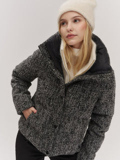 Indie Tweed Jacket - White/Black