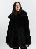 Anna Fake Fur Jacket - Black