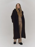 Talea Fake Fur Jacket - Dark Brown