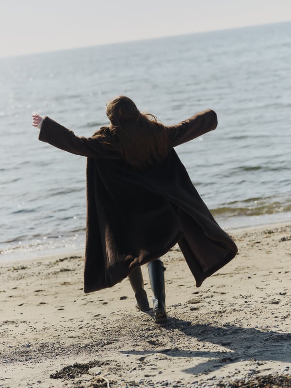 Talea Fake Fur Jacket - Dark Brown