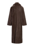 Talea Fake Fur Jacket - Dark Brown