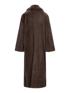 Talea Fake Fur Jacket - Dark Brown