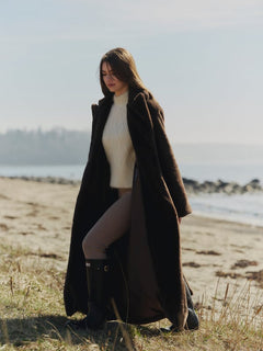 Talea Fake Fur Jacket - Dark Brown