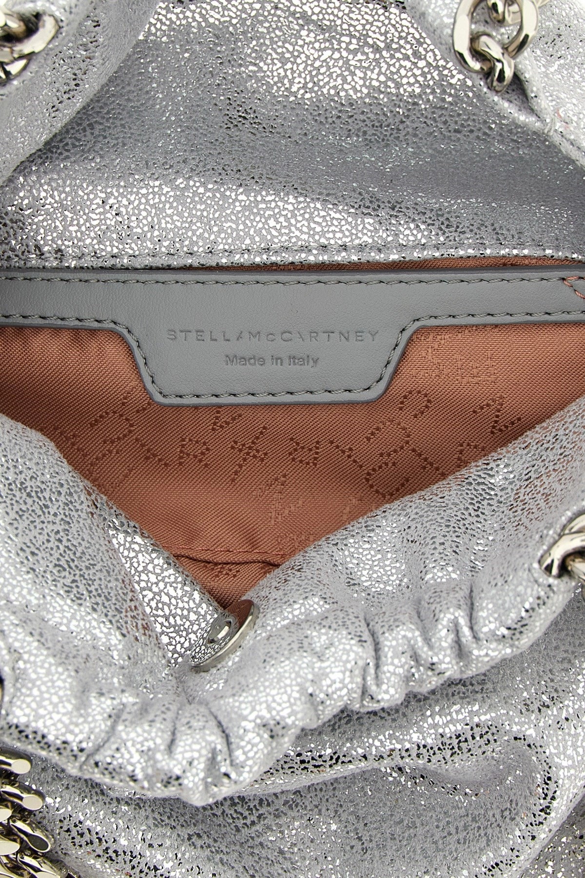 Falabella Mini Drawstring Bag - Silver W/Palladium Color Chain