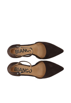 Biadevived Pump Micro Suede - Dark Brown