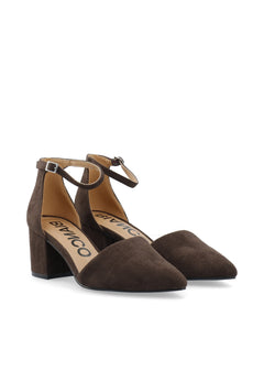 Biadevived Pump Micro Suede - Dark Brown