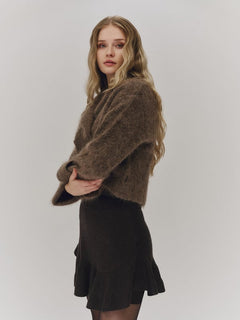 Fenny Chunky Cardigan - Brown
