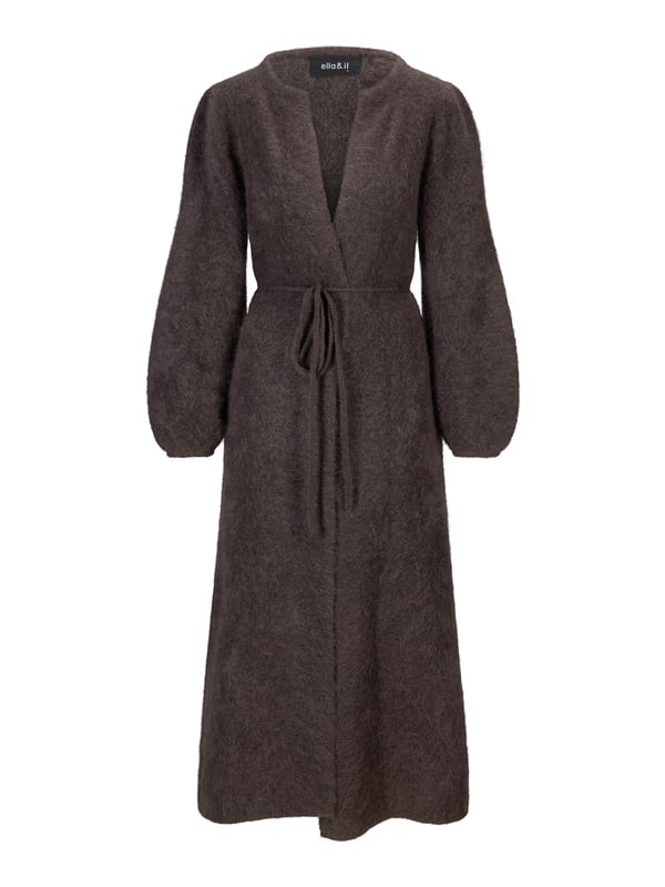 Olivia Chunky Cardigan - Dark Brown