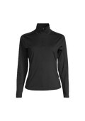 Serene Half Zip Long Sleeve - Black