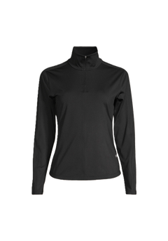 Serene Half Zip Long Sleeve - Black