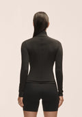 Serene Half Zip Long Sleeve - Black