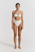 Billow Bikini Top - Pearl White