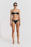 Ribbed Bikini Bottom - Black