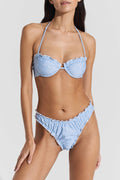 Lake Bikini Top - Light Blue Print
