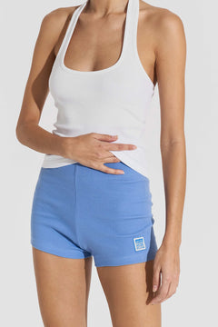 Cotton Sport Shorts - Sky Blue