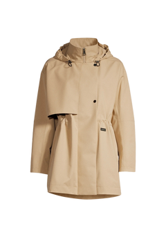 Scandi Trench Rain Coat - Sand Beige
