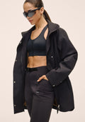 Scandi Trench Rain Coat - Black