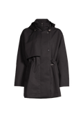 Scandi Trench Rain Coat - Black