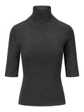 Melly Merino Tee - Dark Grey Melange