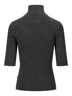 Melly Merino Tee - Dark Grey Melange