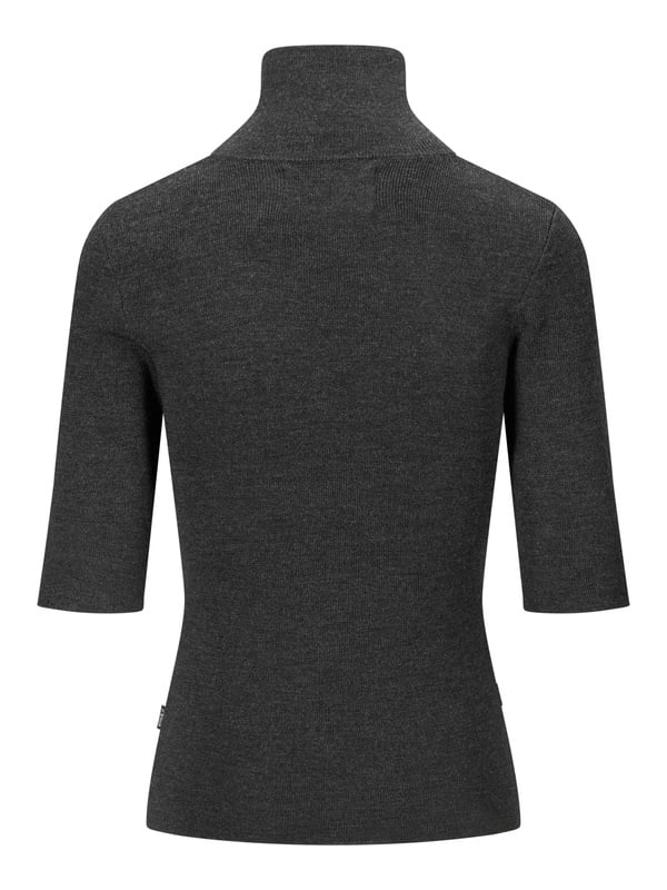 Melly Merino Tee - Dark Grey Melange