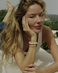 Big Stellar Pearly Bracelet - Gold