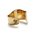 Swirly Square Bangle - Gold
