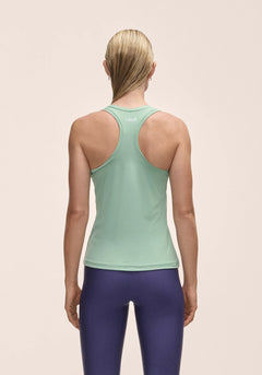 Essential Racerback Tank - Statue Green