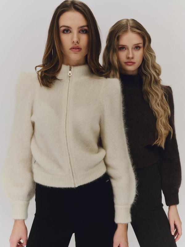 Venja Chunky Sweater - Dark Brown