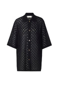 Moa Oversized Knitted Shirt - Black