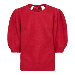 Coraliecc Bow Rib Knit - Flame