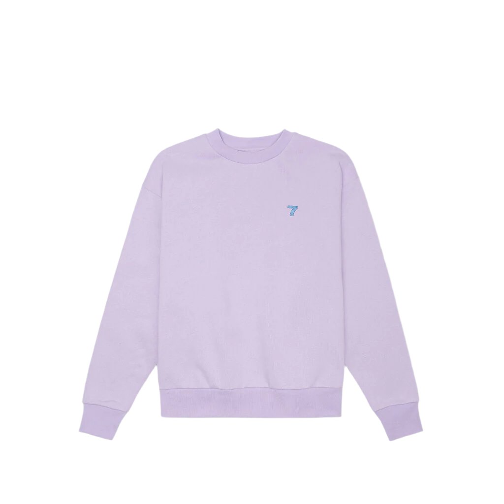 Organic Fitted Crewneck - Lavender