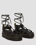 Nartilla Hydro Lace Up Gladiator Sandals - Black